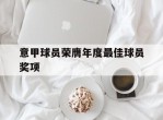 意甲球员荣膺年度最佳球员奖项